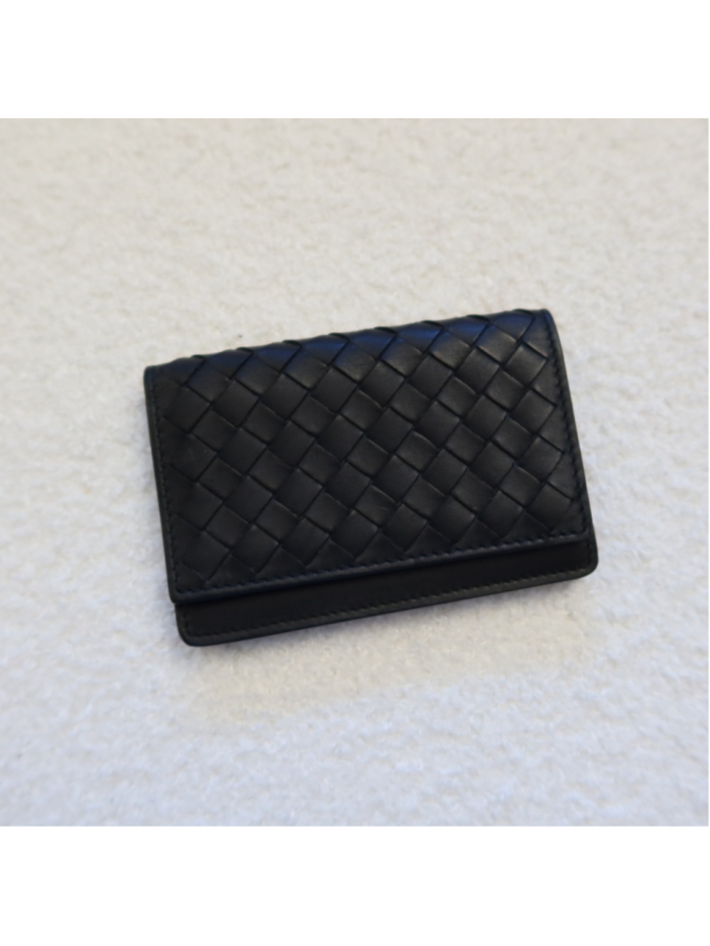 Bottega Veneta Flap Card Holder Intrecciato Leather EXCELLENT
